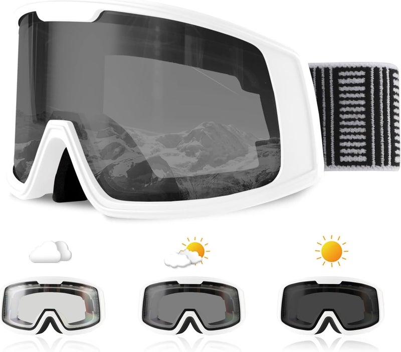 Ukoly Ski/Snowboard Goggles for Men Women, Snow Goggles HD Lens Anti-Fog Coating OTG Design UV400 Protection Windproof - Image 1